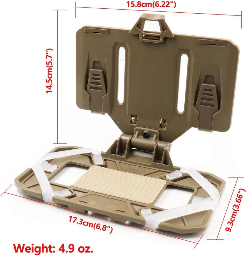 LThyzszb Tactical Plate Carrier Phone Mount Vest Phone Holder, Universal Phone Chest Mount for Screen Size 4.7"-6.7" - Image 5